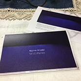 美術家 木坂宏次郎氏　作品パンフレット／B4三つ折り／「Kojiro Kisaka STILL POINT」表紙(2020)